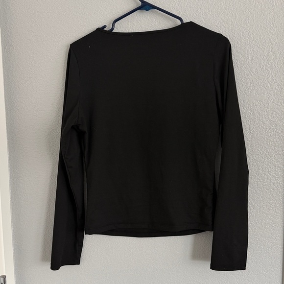 Trendy Queen Black Long Sleeve Top - Picture 6 of 6